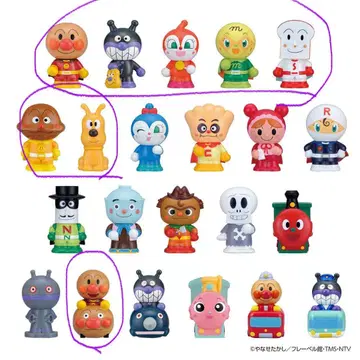 3000엔 9체 세트 호빵맨 뿡뿡이