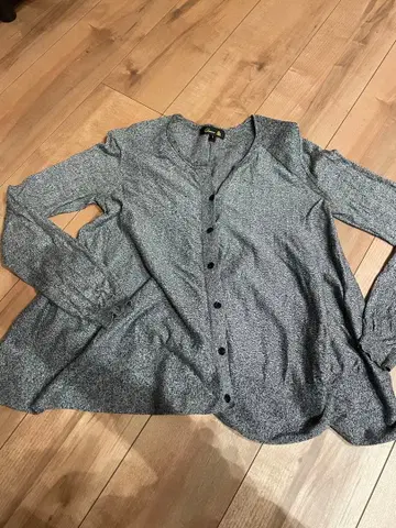 드로어 긴팔 버튼 티셔츠