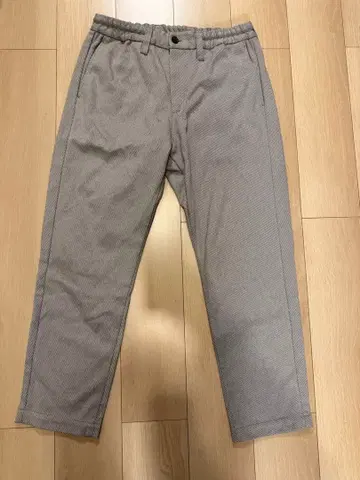 CIAOPANIC 스트라이프 패턴 그레이 캐주얼 팬츠