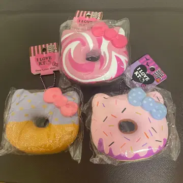 레어 헬로키티 도넛형 스퀴즈 세트