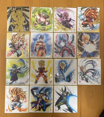 드래곤볼 색지 아트 15장