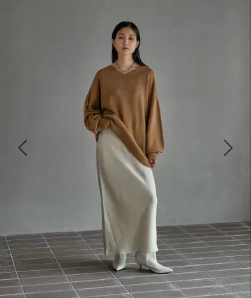 LEPSIM 스트레치 새틴 스커트 TALL