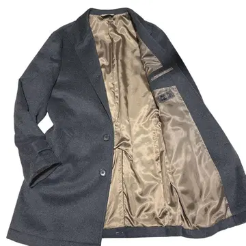 [ 미사용급 ] AVANTI 캐시미어 혼방 체스터 코트 L 그레이