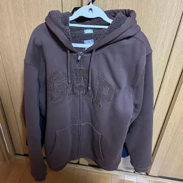 GAP 브라운 보아 후드티 남성용