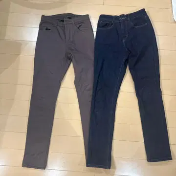 팬츠 2세트 브라운 다크 블루