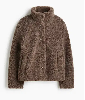 테디 자켓 보아 자켓 여성용 브라운