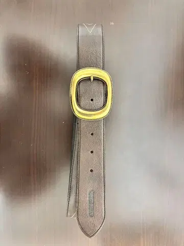 ROBERTO BELIDO 천연 가죽 벨트 골드 버클