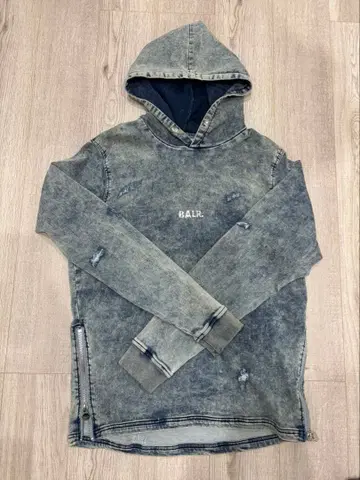 BALR. 데님풍 후드 부착 후드티