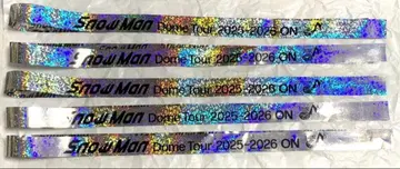 Snow Man 은색 테이프 풀 5개 세트