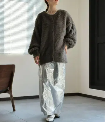 [ 앞뒤 2WAY ] 샤기 니트 가디건