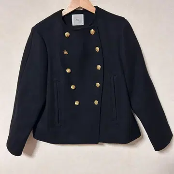 IENA LA BOUCLE 골드 버튼 멜톤 모터사이클 자켓