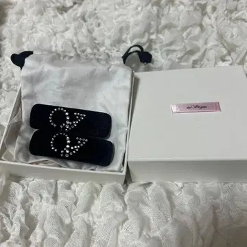 thevirgins bijou V 벨벳 헤어핀