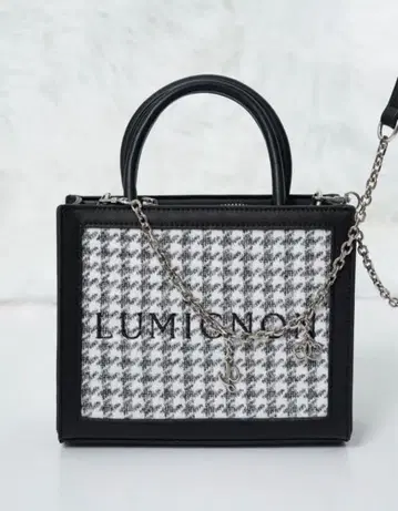 Lumignon houndstooth 2way bag 루미뇽