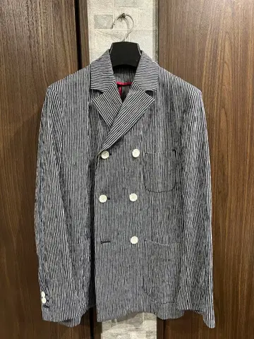 블루 드레스 blues dress 더블 자켓 테일러드 자켓 면