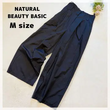 [내추럴 뷰티 베이직] 하이웨스트 와이드 팬츠 M 다크 그레이