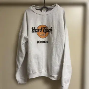 하드 록 카페 화이트 맨투맨 XL
