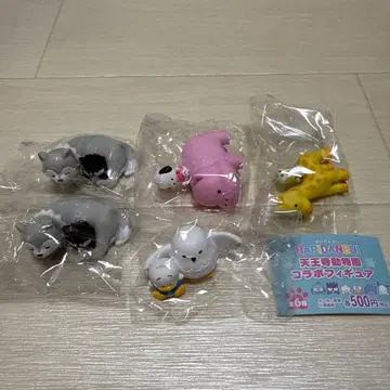 텐노지 동물원 한정 산리오 하피단부이 콜라보 피규어 5세트