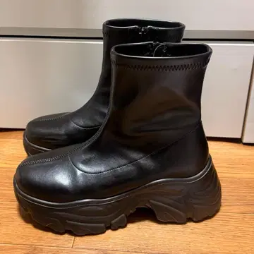 로리즈팜 스트레치 스니커즈 부츠 블랙 L 사이즈