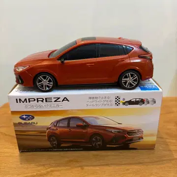 SUBARU 부딪히지 않는 미니카 IMPREZA 임프레자 오렌지 자동차