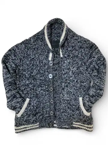 새상품급 잭로즈 JACKROSE 바시티 자켓 울 가디건