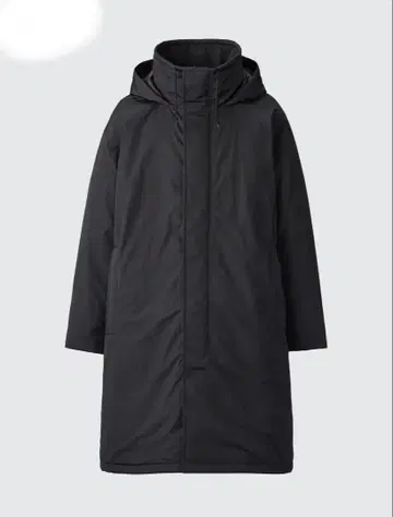 유니클로 C 후디드 코트 M 블랙