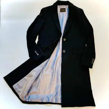 TOMORROWLAND 체스터 코트 울 캐시미어 M 상당 블랙