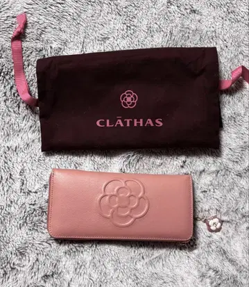 CLATHAS 와플 L 지퍼 장지갑 가죽