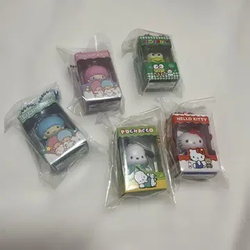 헬로키티 포차코 리틀트윈스타 케로케로케로피 키링 5개