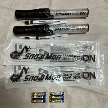 SnowMan 돔 투어 2025-2026 ON 응원봉 2개 세트