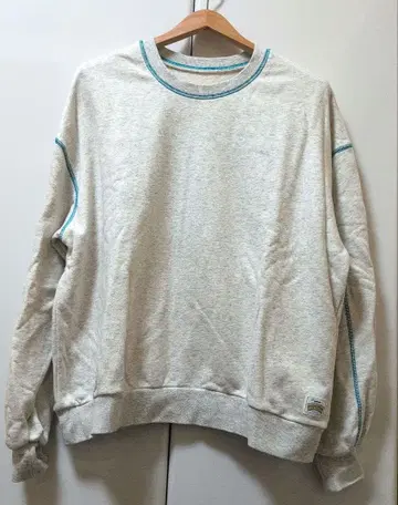 헬로우 샌프란시스코 배색 스티치 오버 맨투맨 셋업