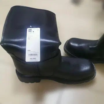 GU 블랙 롱 부츠 XXL