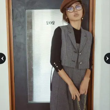 새상품급 마이 스트라다 베스트 원피스 셋업