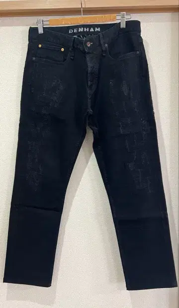 DENHAM 블랙 데님 RAZOR 슬림 핏