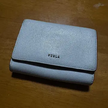 FURLA 라이트 블루 접이식 지갑