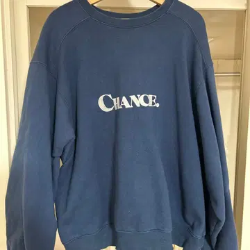 chance chance 네이비 맨투맨 S