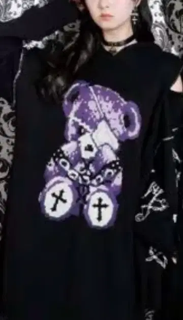 노에미 지뢰계 니트 원피스