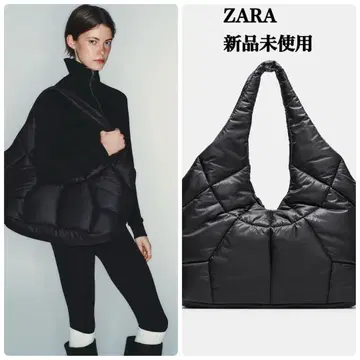 완판템 ZARA 퀼트 가공 이펙트 토트백 택 포함 새상품