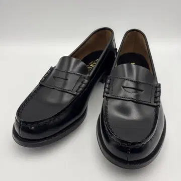 HARUTA 3EEE 블랙 가죽 로퍼