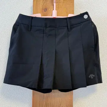 데상트 골프 큐롯 스커트 블랙 여성용