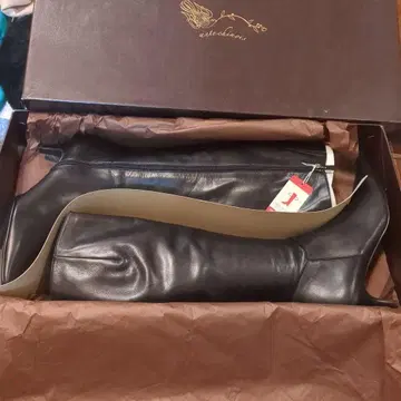 블랙 롱 부츠 24.5cm