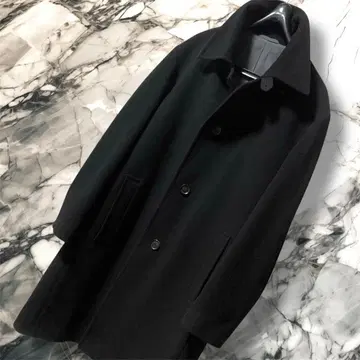 새상품급 HUGO BOSS 휴고 보스 블랙 울 스텐카라 코트