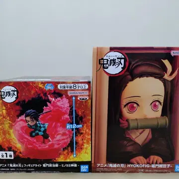 귀멸의 칼날 피규어 세트 탄지로 네즈코 HYOKOFIG 피규어 라이트