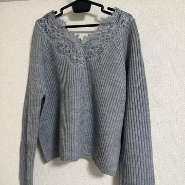 코코딜 레이스 니트 스웨터