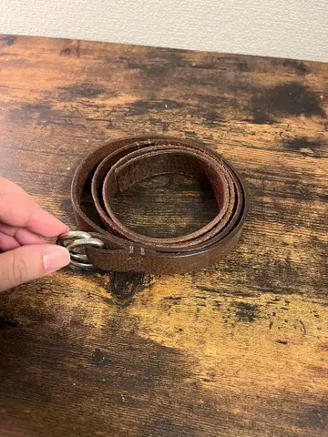 CONTECT 브라운 가죽 벨트