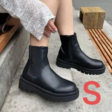 차오패닉 티피 zip 부착 사이드 고어 부츠 블랙 S