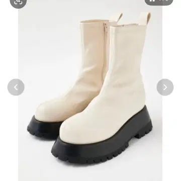 MOUSSY 아이보리 숏부츠 S 사이즈