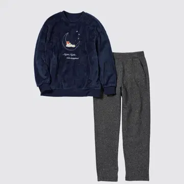 유니클로 디즈니 컬렉션 플리스 세트 (긴팔)