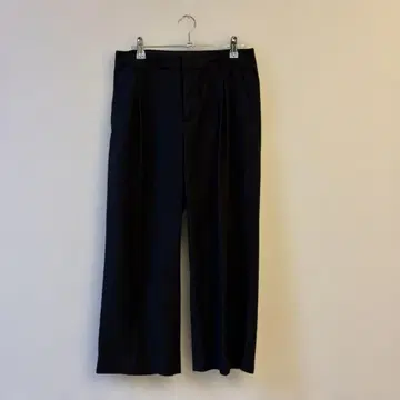 GREEN LABEL RELAXING 블랙 와이드 팬츠