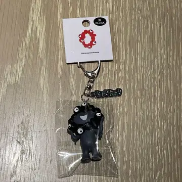 블랙 미야쿠미야쿠 입체 PVC 플레이트 부착 키링