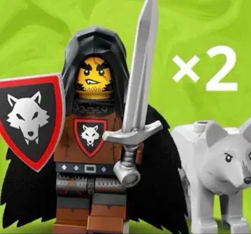 레고 71048 미니 피규어 시리즈 27 늑대 부족의 마스터 2체 세트